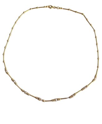 שרשרת זהב איטלקית 14K בדוגמה ייחודית. 
משקל: 8.6 גרם. 
אורך במצב פתוח:44.8 