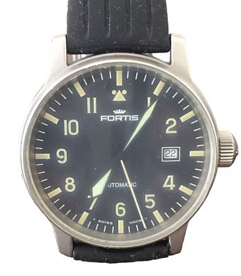 שעון שוויצרי אוטומטי של FORTIS עם תאריכון. עובד. 
קוטר: 40 מ"מ.