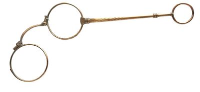 Lorgnette - משקפיים עתיקות מצופות זהב. עבודת יד מהממת. עם פטנט מיוחד לפתיחה. המאה ה 19. ככל 