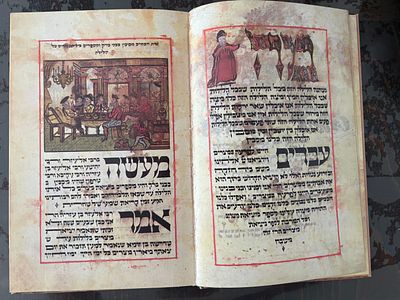 נדיר - הגדה של פסח, פורמט מפואר פקסמיליה של אגדת אשכנז תפ"ט 1729, בהוצאת נהר ועם עובד , תל 