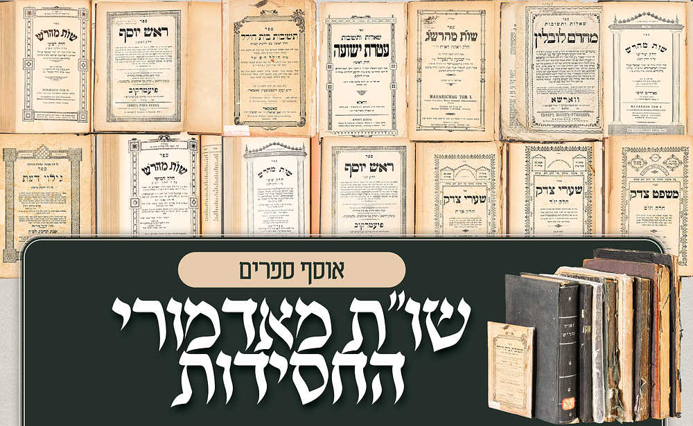 אוסף ספרי שו"ת מאדמו"רי החסידות ומגדולי הרבנים – מהדורות מוקדמות וחשובות. אוסף חשוב של ספרי 