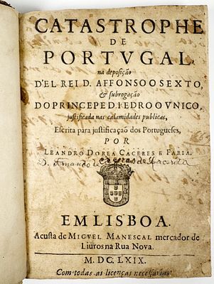 Faria, Leandro Dorea Caceres [Lacerda, Fernando Corr&ecirc;a de] - CATASTROPHE DE PORTUGAL NA 
