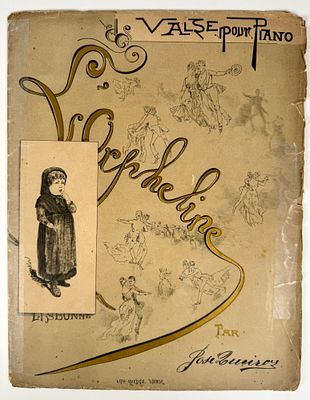 Queiroz, Jose - L'ORPHELINE : VALSE ; SOUVENIR DE LISBONNE A MME ANNE JUDIC. Lisbonne. Lith. 