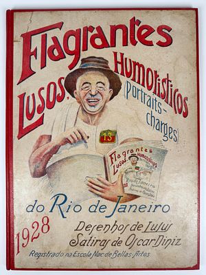 [BRASILIANA] FLAGRANTES LUSOS HUMORISTICOS (PORTRAITS-CHARGES) DO RIO DE JANEIRO. Rio de 