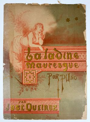 QUEIROZ, Jose - BALADINE MAURESQUE POUR PIANO. s.l. s.n. s.d. 6 pp. 34 cm x 25 cm. B. Partitura 