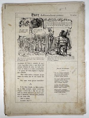 PSIT!!!: HEBDOMADARIO COMICO ILLUSTRADO. N.&ordm; 4 ( 6 de Outubro 1877) a N.&ordm; 8 (3 de Novembro de 