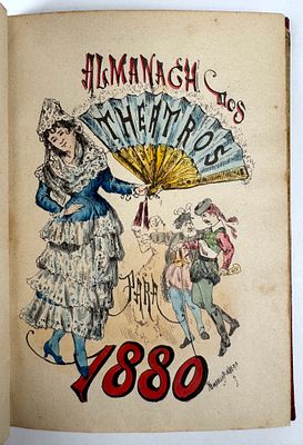 Costa, Medond&ccedil;a e - ALMANACH DOS THEATROS PARA 1880 (BISSEXTO), &c. 5.&ordm; Anno. Lisboa. Livraria 