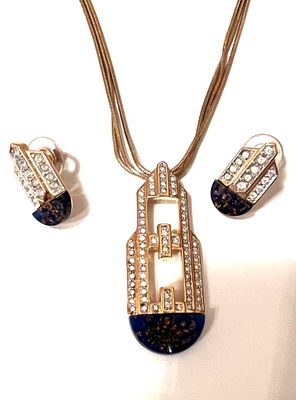 Комплект позолоченных украшений от Chartage Бельгия. Роскошный позолоченный комплект от 