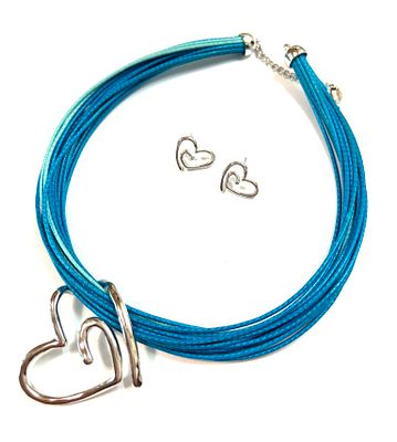 Эксклюзивный многоярусный Чокер от Chartage в голубых тонах Бельгия. Размеры: обхват 40+5 см. 