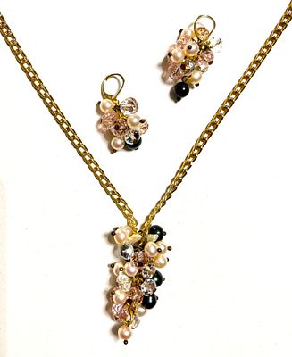 Эксклюзивный авторский комплект из натурального жемчуга всех цветов ОАЭ. Размеры: длина цепи 55 