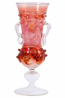 Бокал для вина в венецианском стиле 19 век. Мурано, Венеция, последняя треть XIX первая четверть 