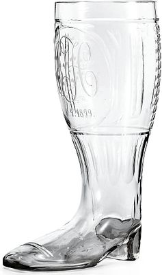 Бокал &laquo;Пивной сапог&raquo; ОН 6.9.1899 г Германия. *стекло; литье 
Высота: 24,5 см 
Литровый бокал 