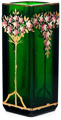 Ваза "Цветы" в стиле модерн Богемия 19 век. Богемия, конец XIX - начало XX в 
*цветное стекло 