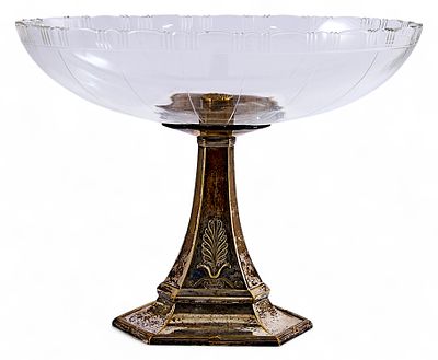 Ваза для фруктов Вюртембергский металлический завод 1910 гг. клеймо: WMF. Вюртембергский 