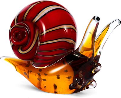Скульптура "Улитка" Мурано Италия 1950 гг. *цветное стекло, выдувание 
Скульптура улитки из 