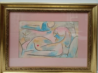 Картина "Зима", автор Пауль Клее, Австрия, 1939. Материал: Бумага 
Страна: Австрия 
Время: не 