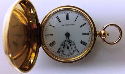 Часы карманные завод Братьев Четуновых, Золото 56 Россия, 19 век. Материал: золото 56 
Страна: 