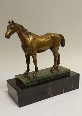 Скульптура КОНЬ русская бронза 19 век
