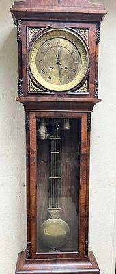 Часы напольные РУССКИЙ АМПИР 19 век Красное дерево. Напольные часы - это подлинные произведения 