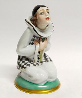 Статуэтка Пьеро Арт Деко Швеция. Высота: 16 сантиметров 
*Ручная авторская роспись