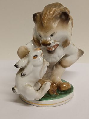 Статуэтка Заяц во хмелю СССР ЛФЗ 1960-е гг