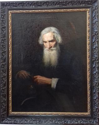 Картина Кучер авт. Бруни Н А. Россия 19 в. Материал: Холст / масло 
Страна: Россия 
Автор: Н.А. 