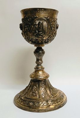 Кубок-Потир русское серебро 84 золочение Россия 19 век. Материал: Серебро 84 
Страна: Россия 