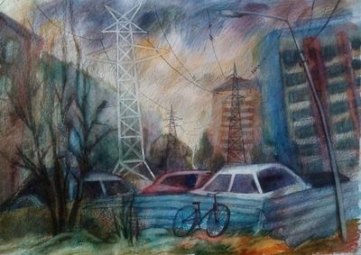 Картина "Апрельский выходной" автор М. Хавова 2020 г.