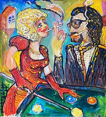 Картина «Бильярдная пара». авт. Елецкий А. В. Год: 2004
Автор: Андрей Елецкий
Состояние: