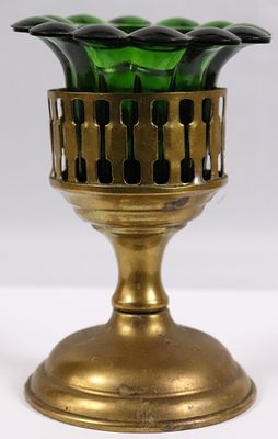 Лампада со стеклянным стаканом. Высота 12 см