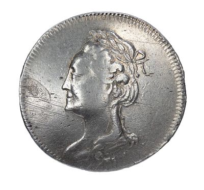 Жетон в память открытия в С.-Петербурге памятника Императору Петру I 6 августа 1782 г.
. Размеры: 