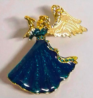 Брошь Голубая фея Европа
. Длина: 5 сантиметров 
Ширина: 4 сантиметров 
Высота: 6 сантиметров