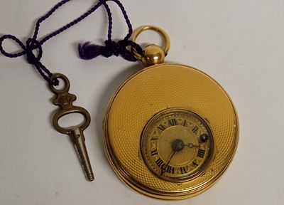Часы карманные золотые Франция 1809-1819. Особенность механизма: шпиндельный ход с фузеей 