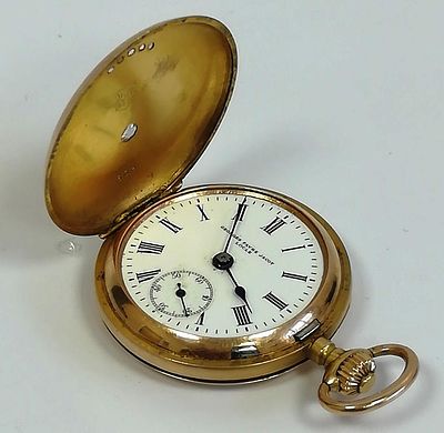 Часы карманные золотые GEORGES FAVRE JACOT LOCLE Швейцария 19 век. Материал: Золото 
Страна: 