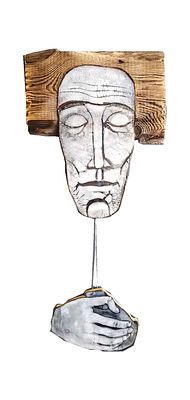 Арт-объект "Полный покой 2019 г." И. Лемонова. Материал: Дерево, горячая эмаль. 
Автор: Инна 