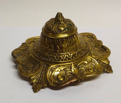 Чернильница бронза Европа 19 в