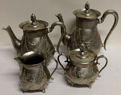 Сервиз GERHARD&Co Серебрение 1890-е гг