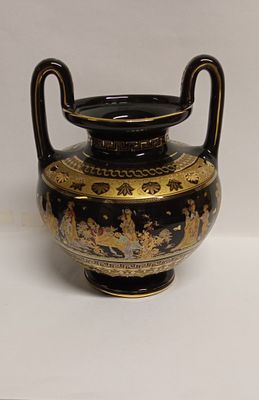 Фарфоровая ваза в Древнегреческом стиле 24К