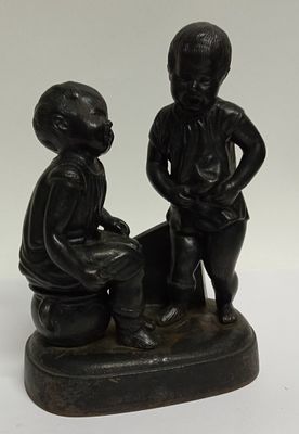 Чугунная скульптура Мальчики на горшке ("Время не ждет") СССР 1955 Касли