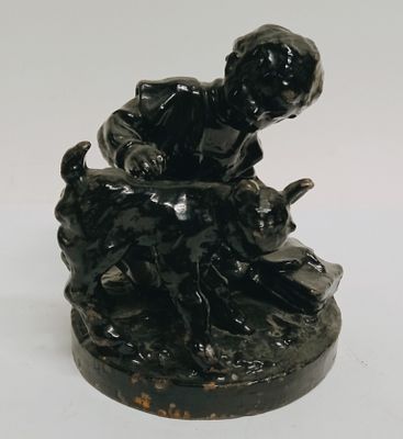 Статуэтка Девочка с козленком СЧЛЗ СССР 1960