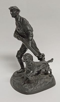 Статуэтка Охотник чугун Касли СССР