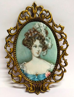 Рамка бронзовая Портрет Дамы Европа