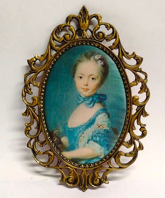 Рамка бронзовая Портрет Девочки Европа