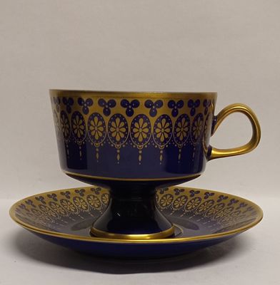 Чайная пара Кобальт Германия Lichte 1960-е. Материал: Фарфор 
Страна: Германия 
Состояние: Отличное