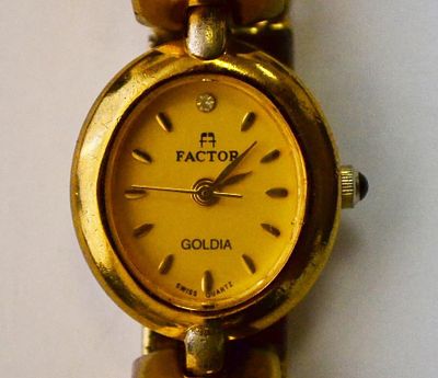 Часы наручные женские FACTOR/ GOLDIA Швейцария. Страна: Швейцария 
Состояние: Отличное 