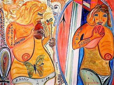 Картина #stayathome . холст / масло 
Размеры: 130 х 160 см (без подрамника) 
Биография и 