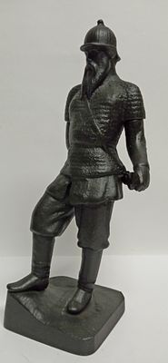 Скульптура ЕРМАК Касли СССР. Состояние: Отличное 
Высота: 24 сантиметров 
Производитель: Касли