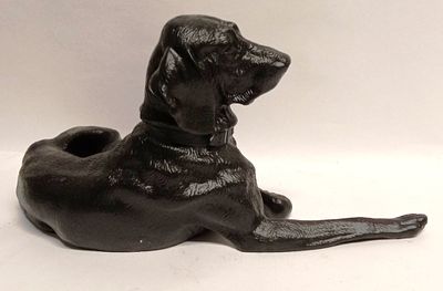 Большая Скульптура " Лежащая собака" чугун Россия. Состояние: Отличное 
Ширина: 34 сантиметров 