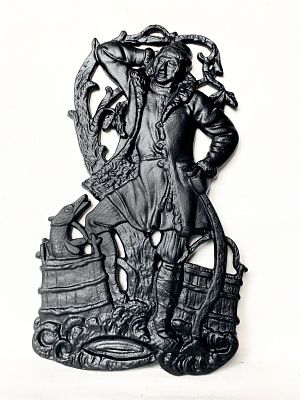 Панно "По щучьему веленью" Касли. Состояние: Отличное 
Ширина: 15 сантиметров 
Высота: 26 