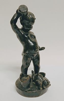 Статуэтка Мальчик обливается ("С добрым утром") СЧЛЗ 1962. Год: 1962 
Состояние: Отличное 